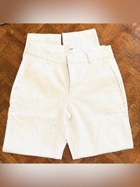 Gap Striped Skinny Ankle Pants